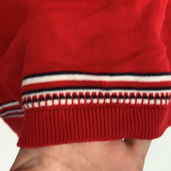 Tommy Hilfiger Red Cotton Light Weight Sweater - Picture 7 of 7